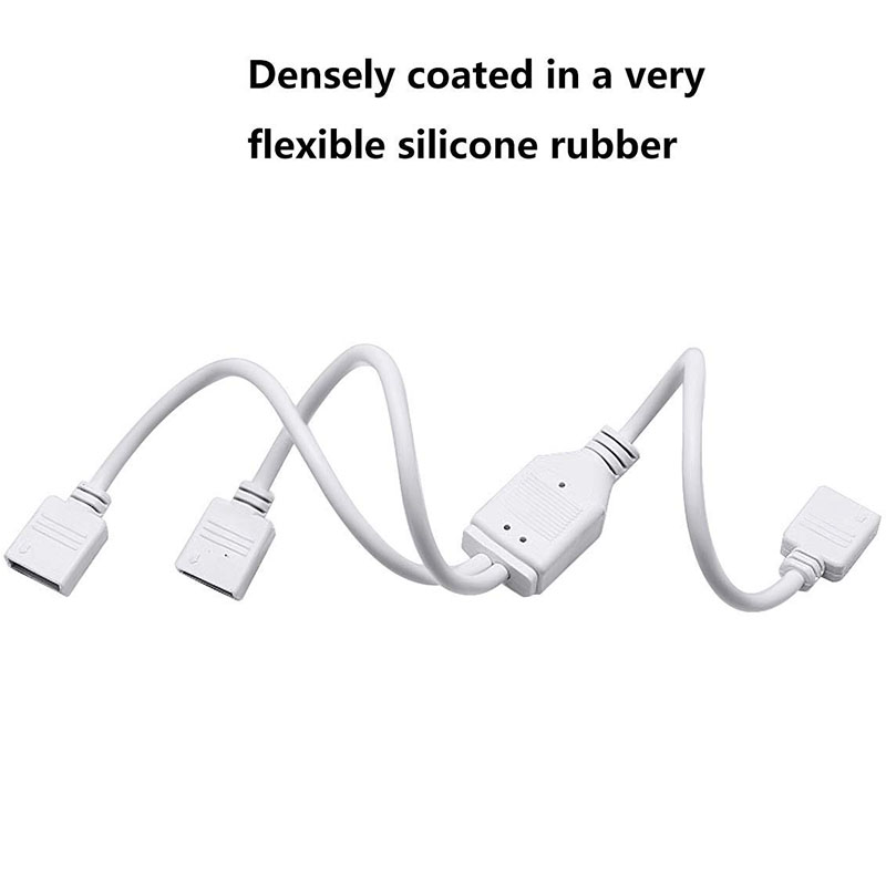 LED Strip Splitter Connector 5 Pins 1 to 2 Y- Splitter Cables for 5050 3528 RGBW LED Light Strip with 3 Male 5-pin Plugs LED Strip Splitter Connector 5 Pins 1 to 2 Y- Splitter Cables for 5050 3528 RGBW LED Light Strip with 3 Male 5-pin Plugs